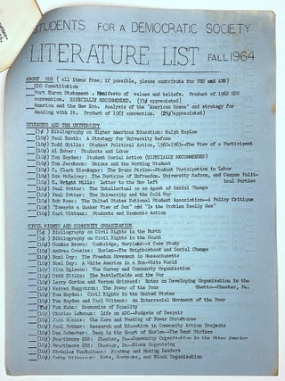 Johnson With Eyes Open (1964 booklet from SDS's Political Education Project)