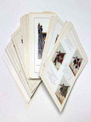 Item #H39008 Group of 103 postcards of German, Prussian, Austrian, French flags, standards,...