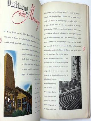 1939 large promotional book on the engineering of SMITH CASING