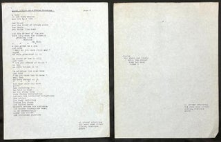 1970 typescript of poems from 18 year old Black poet from Albion, Michigan