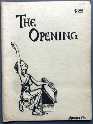 Item #H39070 The Opening, Vol. 1 no. 1 (1971 feminist journal from Pittsburgh). Sarah DeJosephine