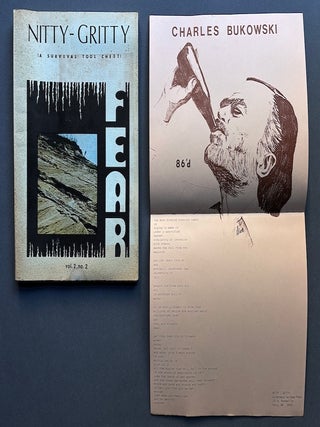 Item #H39093 Nitty-Gritty Vol. 2 no. 2, 1977 with 5 laid in broadsides incl. Bukowski's "86'd" W....