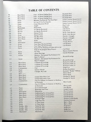 Nitty-Gritty Vol. 2 no. 2, 1977 with 5 laid in broadsides incl. Bukowski's "86'd"