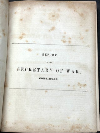 Message from the President of the United States, Vol. II, Part II: Report of the Secretary of War (Continued)