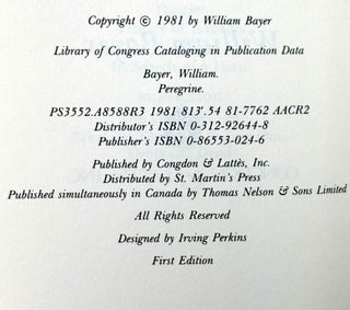 Peregrine, signed first edition (Edgar winner)