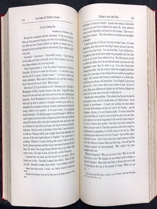 Letters of Henry Adams Vol. 1, 1858-1891, Vol 2, 1892-1918 - limited editions