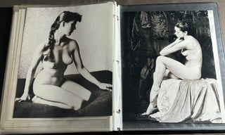 Binder with 20 classic nudie & pinup photos 8x10 color & b/w: Lili St. Cyr, Lilly Christine, Mamie Van Doren, Candy Barr