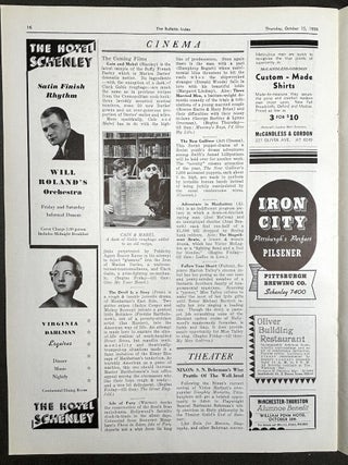 The Bulletin Index, 1935-1937, 55 issues, Pittsburgh's Weekly Newsmagazine