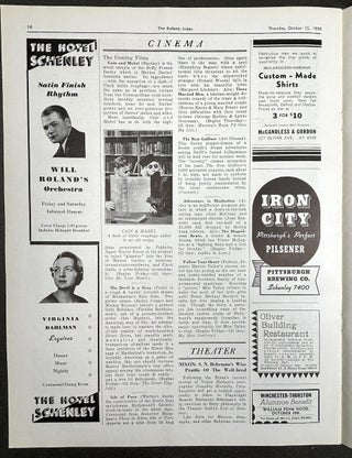 The Bulletin Index, 1935-1937, 55 issues, Pittsburgh's Weekly Newsmagazine