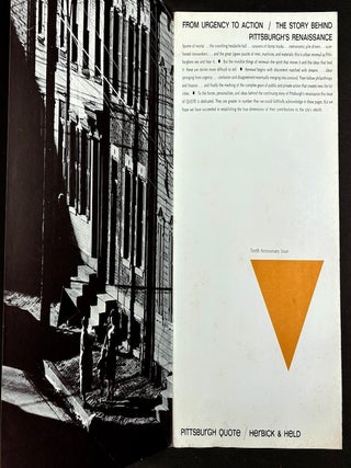 Pittsburgh Quote magazine, June 1966, 10th anniversary issue with laid in poster of downtown Pittsburgh