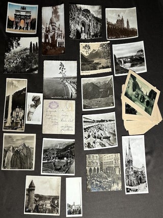 Shoebox full of brochures, travel guides, photos, postcards of 1930s ...