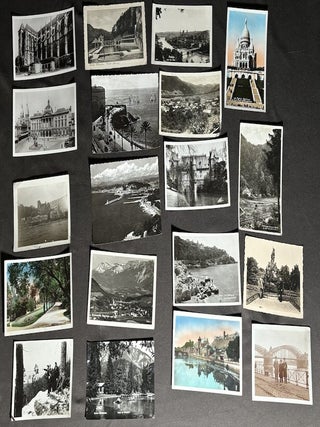 Shoebox full of brochures, travel guides, photos, postcards of 1930s ...