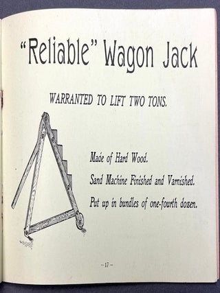 Early 1900s catalog of metal and woodenware: invalid tables, ironing, wash & pastry boards...