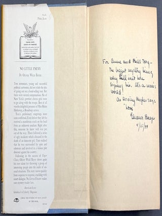 No Little Enemy (mystery) inscribed by Perry to William Targ & his wife