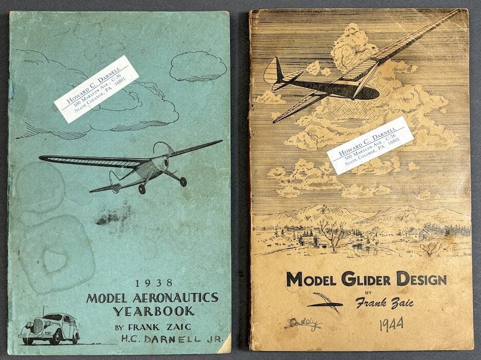 Model Aeronautics Yearbook 1938 & Model Glider Design 1944 | Frank Zaic ...