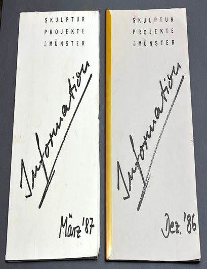Item #H39877 Skulptur Projekte in Munster, 1987: Information, Dez. '86 & Marz '87, 2 vols.