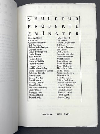 Skulptur Projekte in Munster, 1987: Information, Dez. '86 & Marz '87, 2 vols.