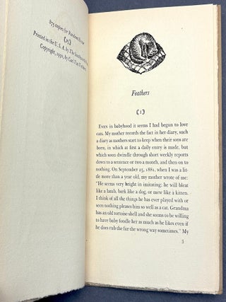 Prose Quartos: Gehenna; Fine Furniture; Tabloid News; Feathers; The American County Fair; The Litter of the Rose Leaves