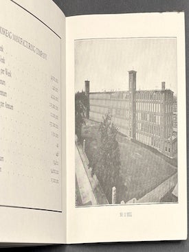 Amoskeag M'f'g Co. Souvenir Program (Ca. 1915) Lecture and Motion Picture Demonstration