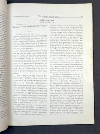 Uniontown High School, 1920 Yearbook, Maroon and White, Commencement Issue