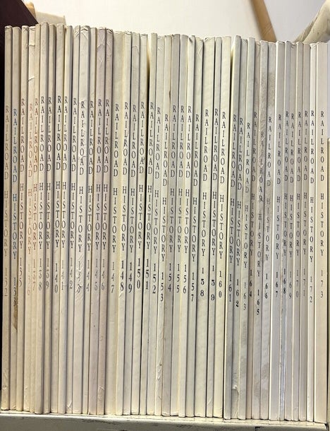 Item #H40005 Railroad History, 41 issues, Nos. 132-173, Spring 1975 - Autumn 1995. The Railway, Locomotive Historical Society.