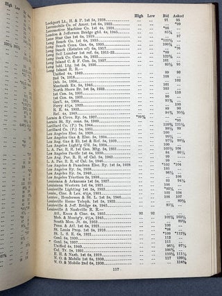 Securities Prices as of March 1, 1913