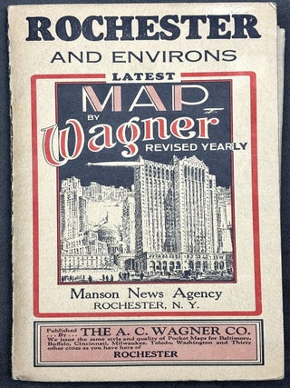 Rochester and Environs, 1930 large folding map & street index