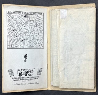 Rochester and Environs, 1930 large folding map & street index