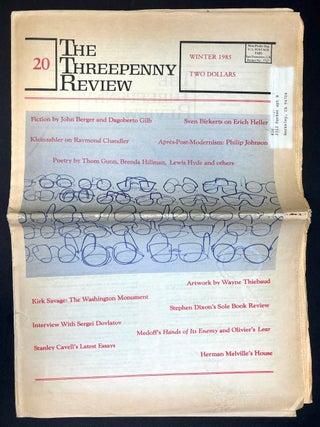 Item #H40163 The Threepenny Review, Winter 1985 No. 20 - contributor's own copy. John Berger,...