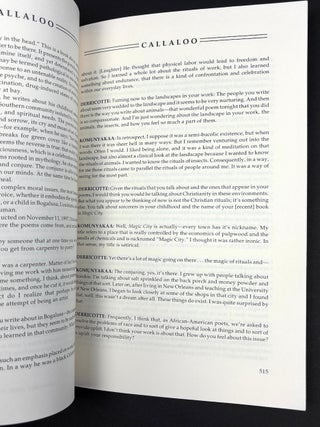 Seeing and Re-Seeing, an exchange between Toi Derricotte & Yusef Komunyakaa