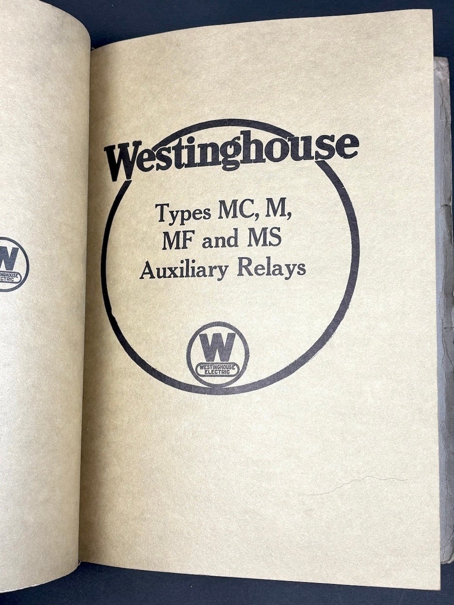 Bound group of books & leaflets, 1928-1935 on automatic switching ...