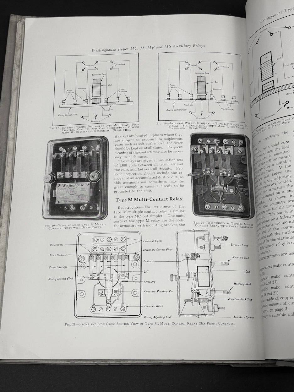 Bound group of books & leaflets, 1928-1935 on automatic switching ...