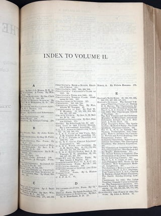 The Chautauquan, Vol. 1 no. 1 October 1880 - Vol. 2 no. 10 July 1882 bound volume