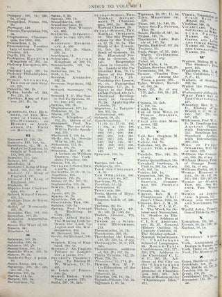 The Chautauquan, Vol. 1 no. 1 October 1880 - Vol. 2 no. 10 July 1882 bound volume