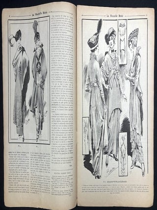 La Nouvelle Mode, 31 Mai 1914 (French fashion magazine) with inserted color plate and folding pattern