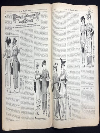 La Nouvelle Mode, 31 Mai 1914 (French fashion magazine) with inserted color plate and folding pattern