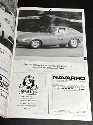 11 souvenir programs from Pittsburgh Vintage Grand Prix, Schenley Park, 1985-1999
