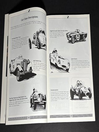 11 souvenir programs from Pittsburgh Vintage Grand Prix, Schenley Park, 1985-1999
