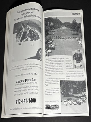 11 souvenir programs from Pittsburgh Vintage Grand Prix, Schenley Park, 1985-1999