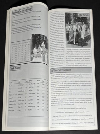 11 souvenir programs from Pittsburgh Vintage Grand Prix, Schenley Park, 1985-1999