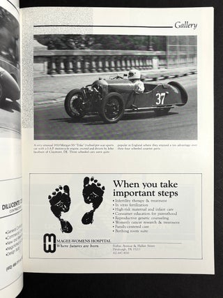 11 souvenir programs from Pittsburgh Vintage Grand Prix, Schenley Park, 1985-1999