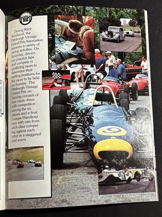11 souvenir programs from Pittsburgh Vintage Grand Prix, Schenley Park, 1985-1999