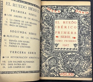La Corte de los Milagros (Opera Omnia Vol. XXI / 21), El Ruedo Iberico, Primera Serie, Tom. I