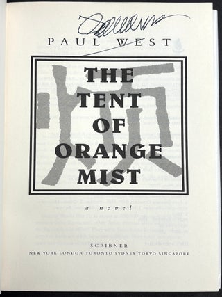 The Tent of Orange Mist, a novel, inscribed to colleague at Penn State
