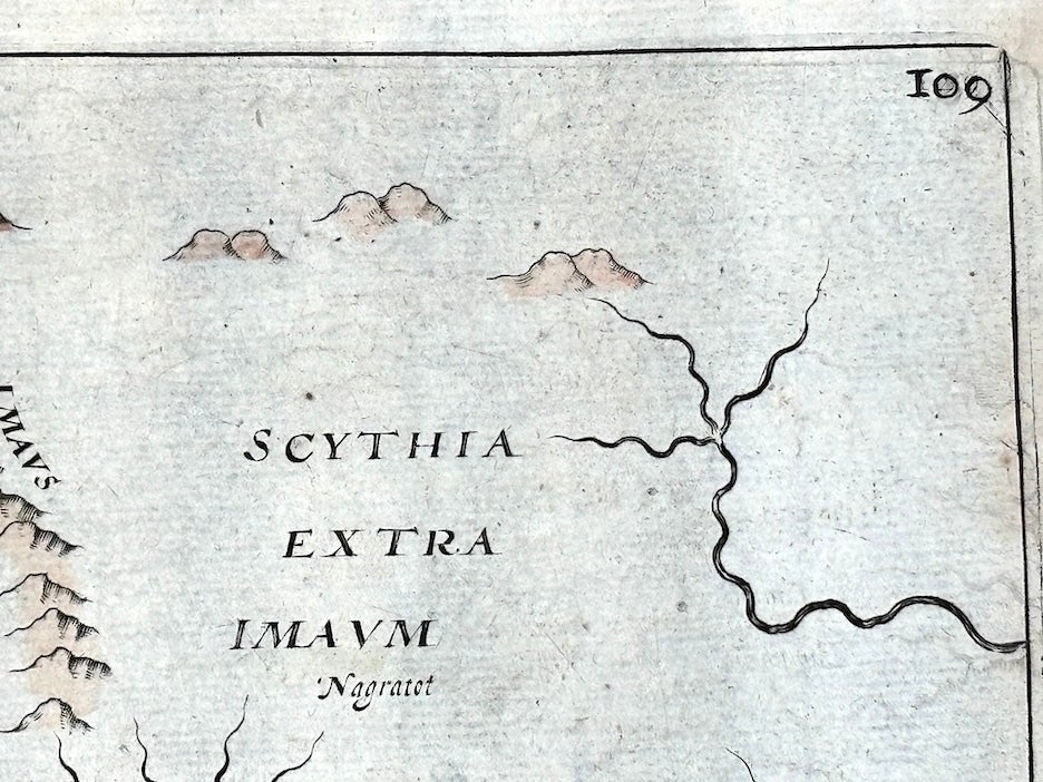 1614 map of India, Holy Land, Central Asia, Arabia etc. from Raleigh's ...