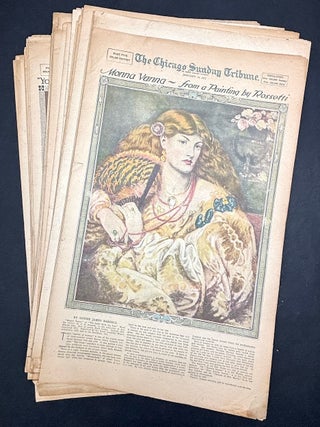 Chicago Sunday Tribune color & roto sections for 1917, 34 issues -- "The Teenie. Jack London.