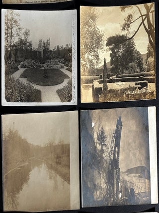 17 RPPCs of landscapes & places, 1900s-1930s, Niagara Falls, Shasta CA etc.