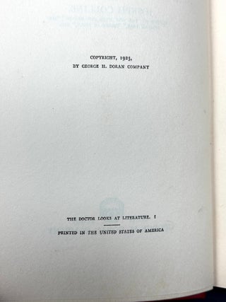 The Doctor Looks at Literature; Psychological Studies of Life and Letters