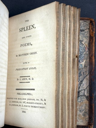 The Art of Preserving Health, To Which is Prefixed a Critical Essay on the Poem / The Spleen and Other Poems, With a Prefatory Essay; 2 volumes in one