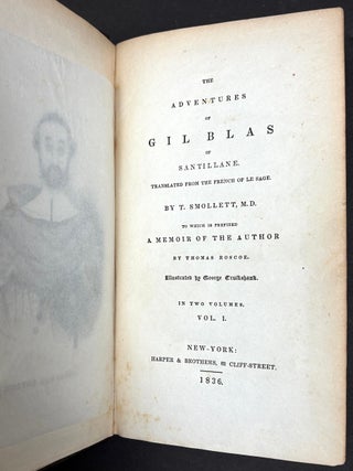The Adventures of Gil Blas, illustrated by George Cruikshank, 2 vols.(1836)